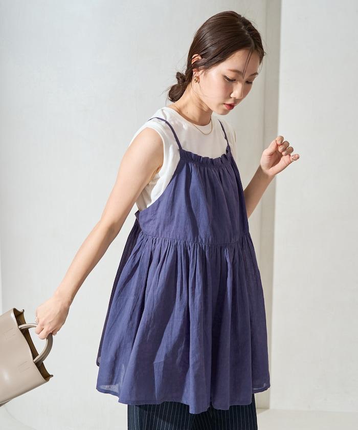 印度風格 增厚 切換 背心 T恤 套裝