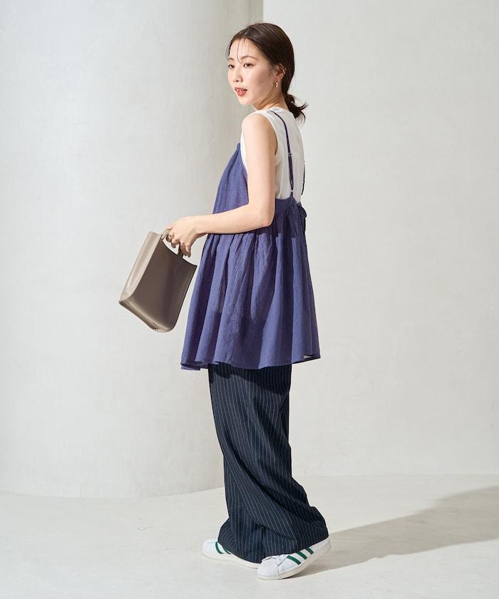 印度風格 增厚 切換 背心 T恤 套裝