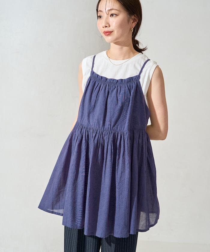 印度風格 增厚 切換 背心 T恤 套裝