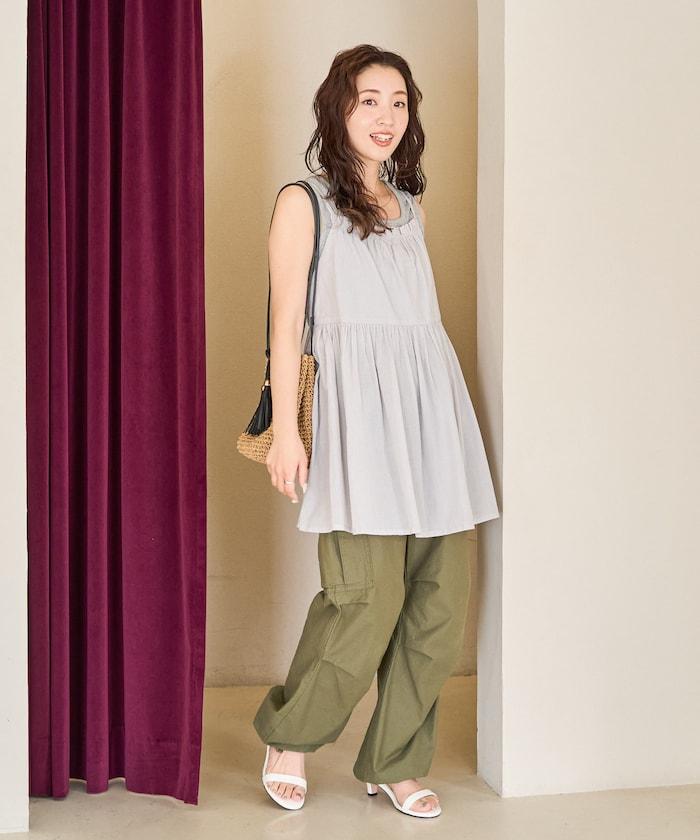 印度風格 增厚 切換 背心 T恤 套裝