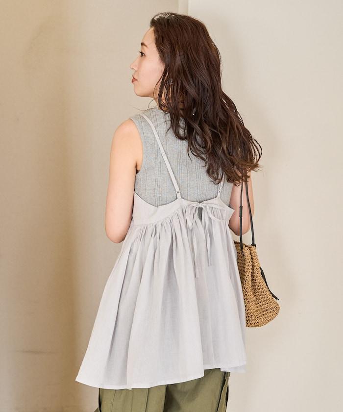 印度風格 增厚 切換 背心 T恤 套裝