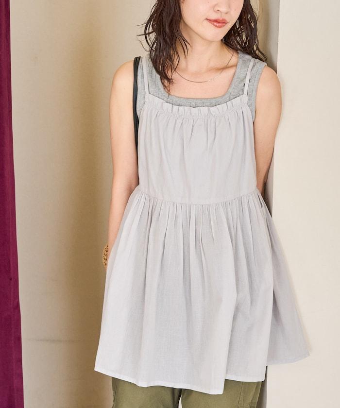 印度風格 增厚 切換 背心 T恤 套裝