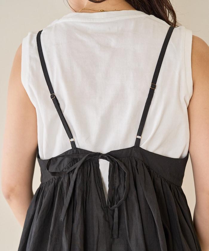 印度風格 增厚 切換 背心 T恤 套裝