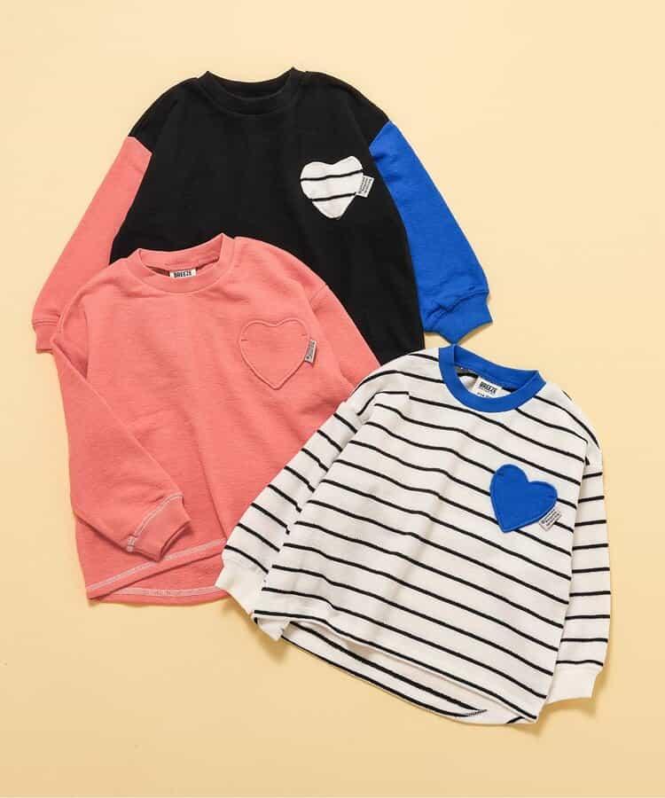 【連衣裙】心形口袋短袖T恤