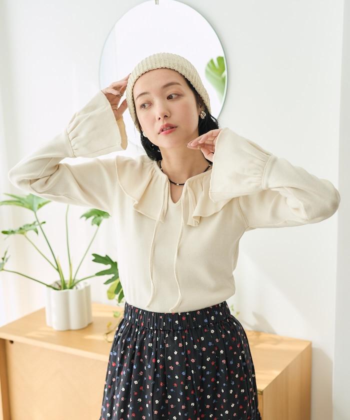 軍旅風荷葉邊衛衣