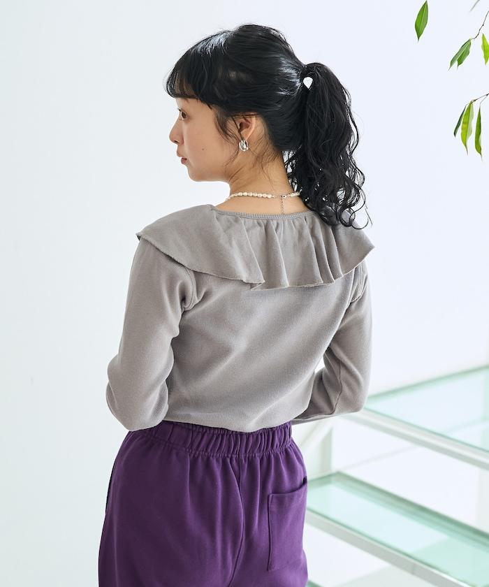 軍旅風荷葉邊衛衣