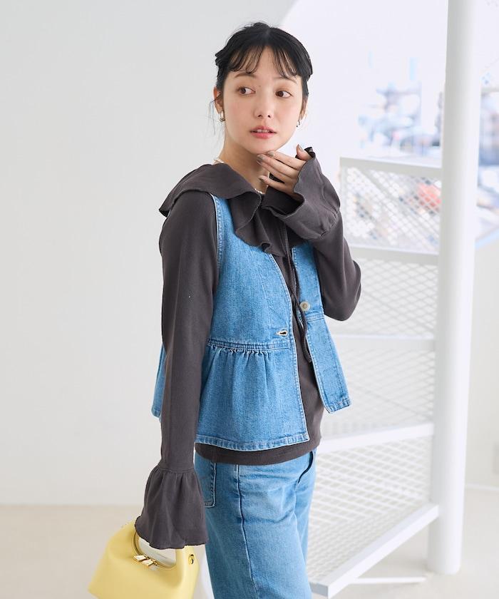 軍旅風荷葉邊衛衣