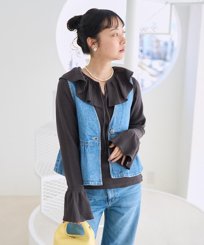 軍旅風荷葉邊衛衣