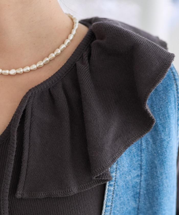 軍旅風荷葉邊衛衣