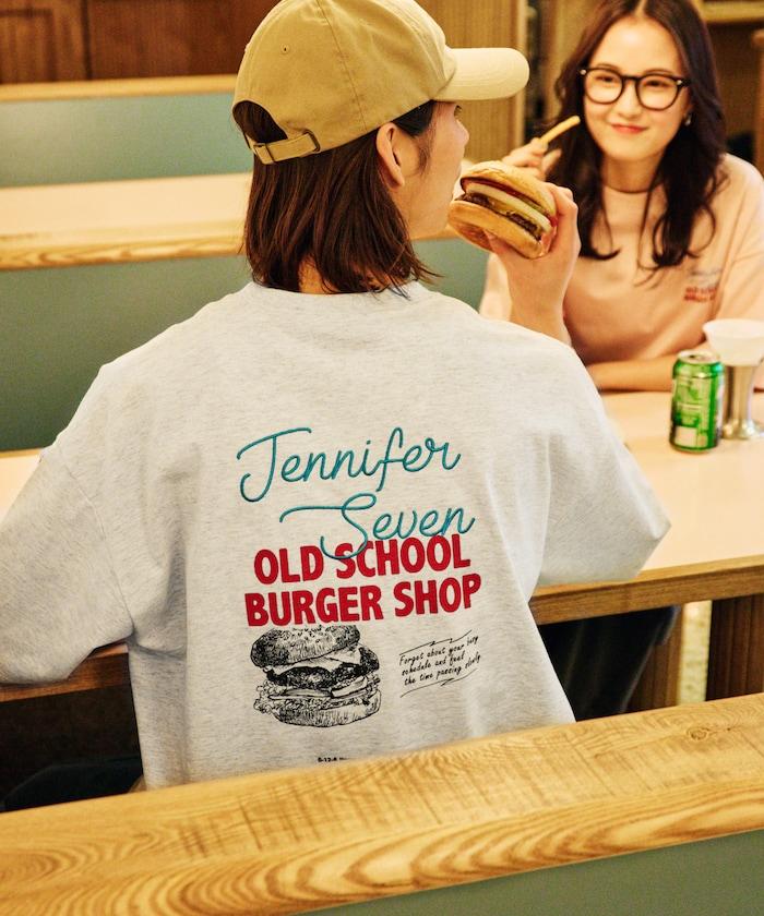 JENNIFER SEVEN×FREAK'S STORE 聯名 大尺寸 後背印花 圓領T恤