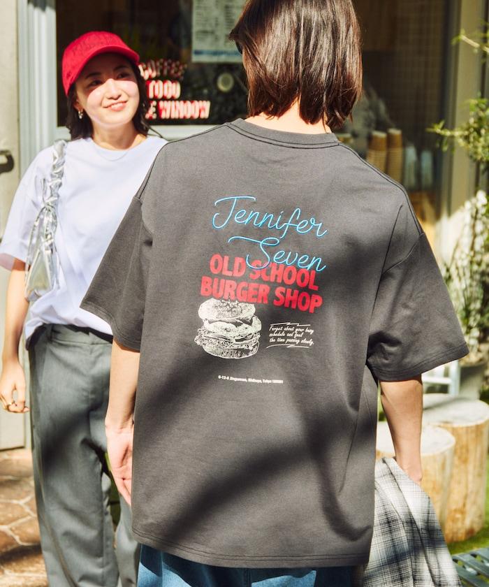 JENNIFER SEVEN×FREAK'S STORE 聯名 大尺寸 後背印花 圓領T恤