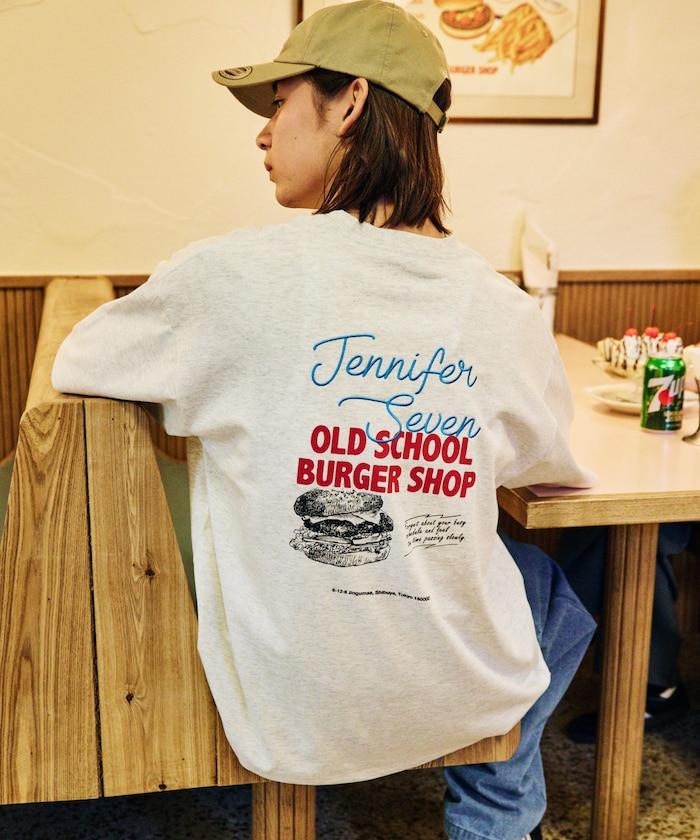 JENNIFER SEVEN×FREAK'S STORE 聯名 大尺寸 後背印花 圓領T恤