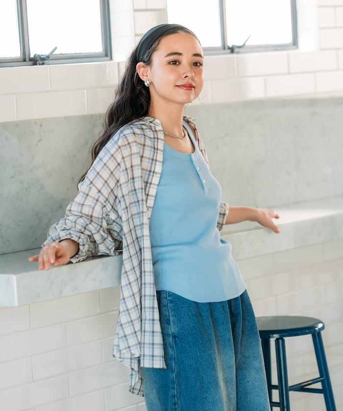 華夫格紋雙面穿背心