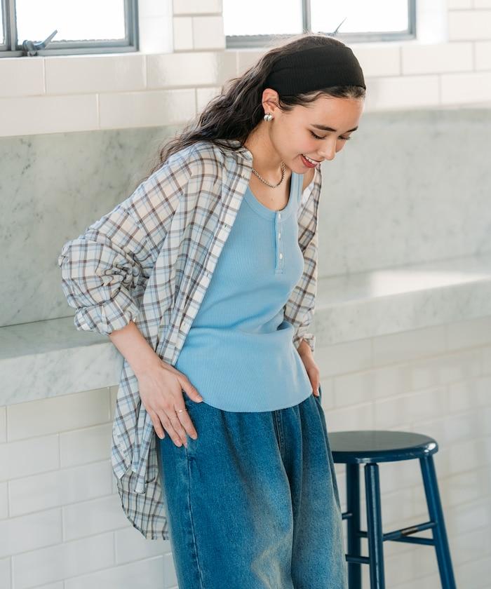 華夫格紋雙面穿背心