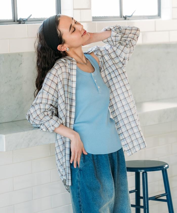 華夫格紋雙面穿背心