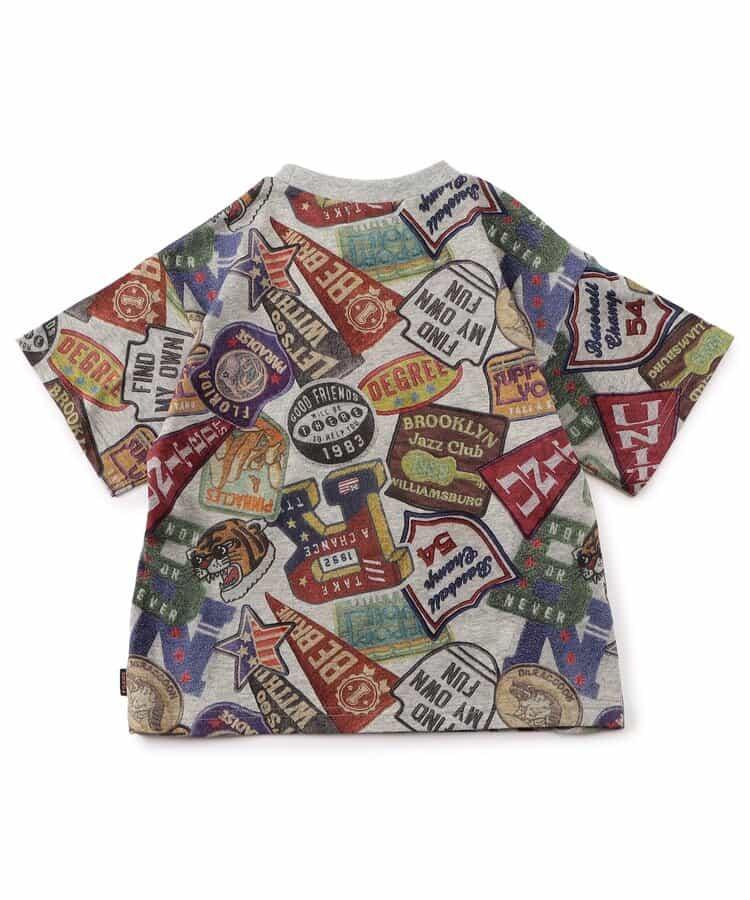 拼貼徽章圖案T恤