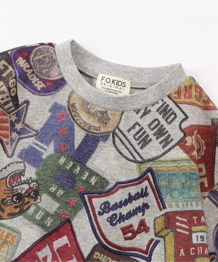 拼貼徽章圖案T恤