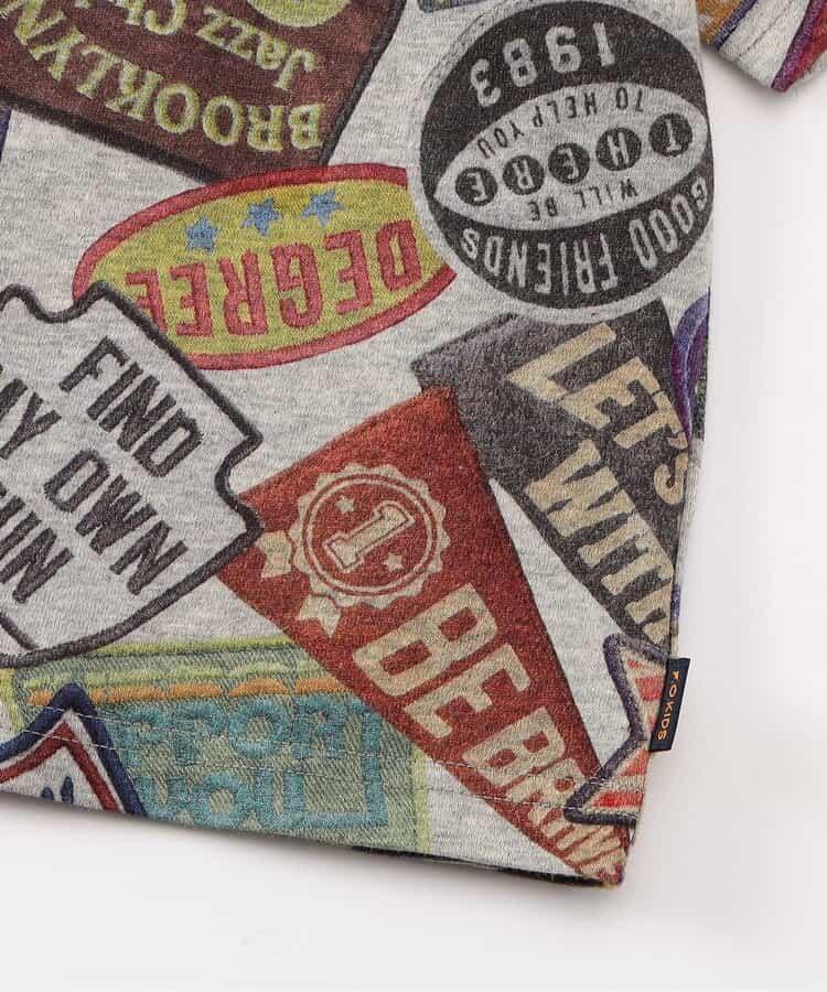 拼貼徽章圖案T恤