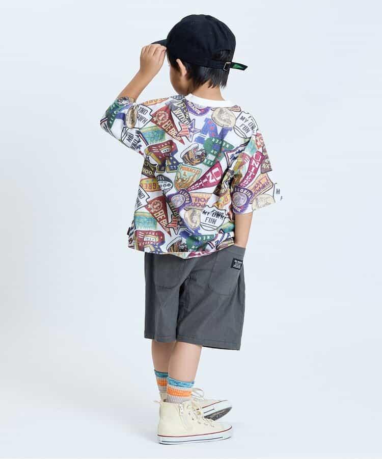拼貼徽章圖案T恤