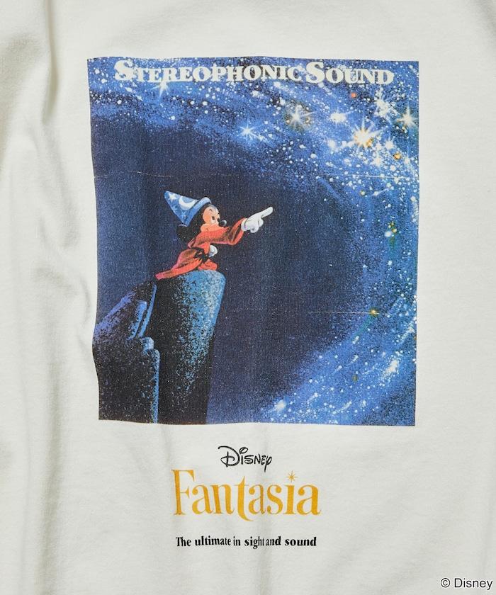 DISNEY/迪士尼/《幻想曲》/海報設計/米奇老鼠/印花 圓領T恤