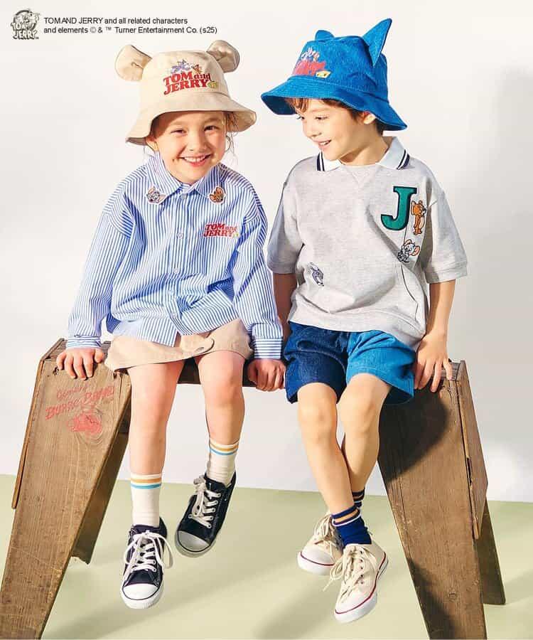 《貓和老鼠》領口圖案T恤