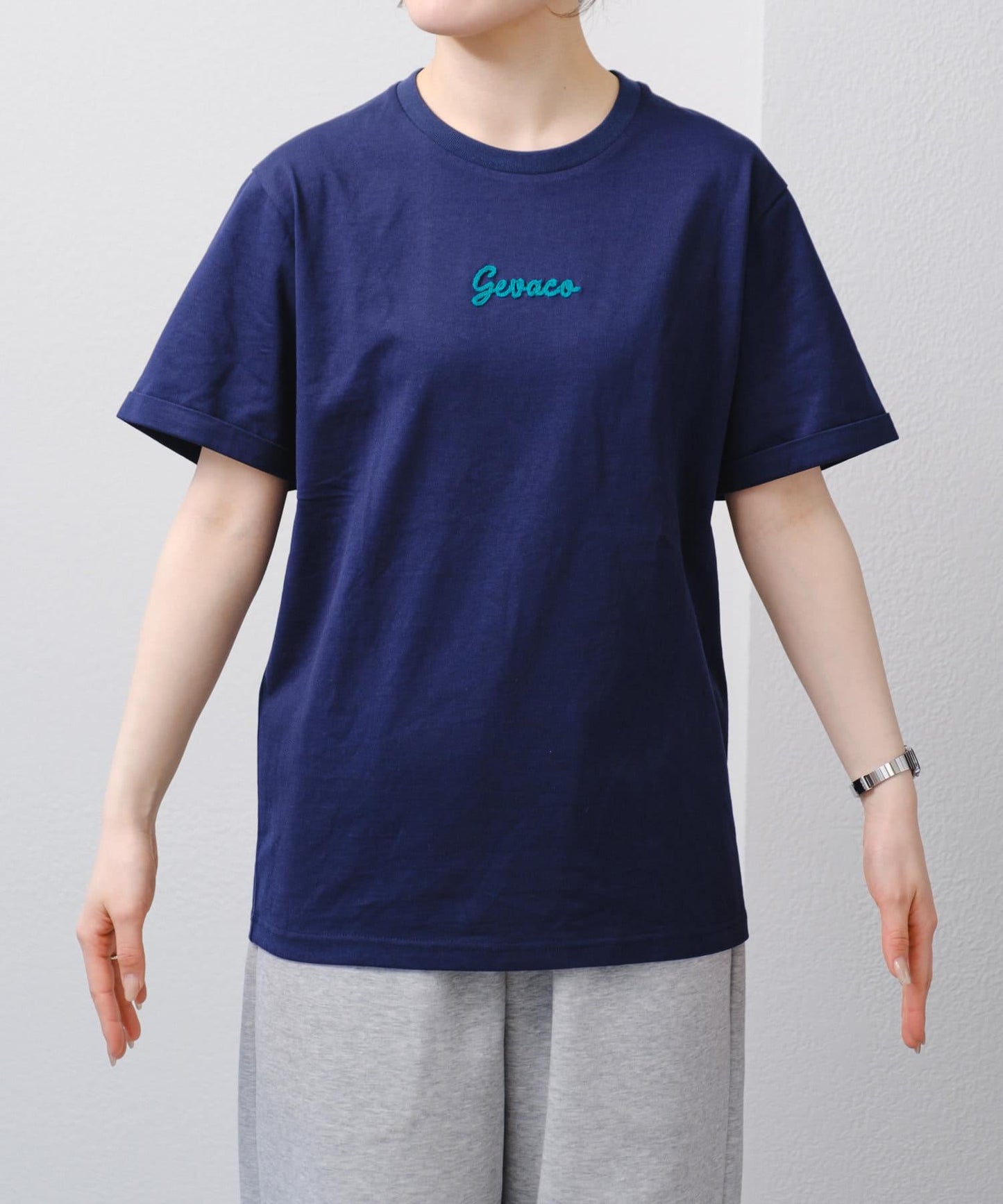 【GEVACO】一點小標誌鏈條刺繡T恤