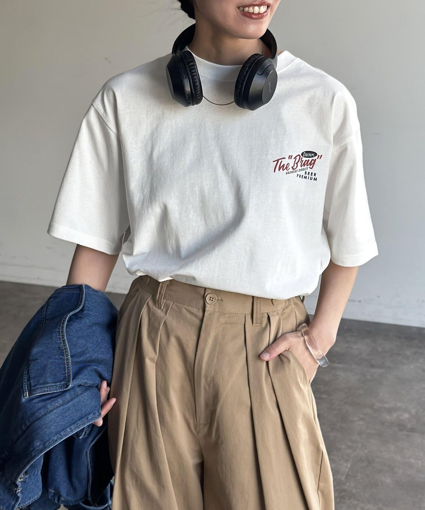 組合包刺繡T恤