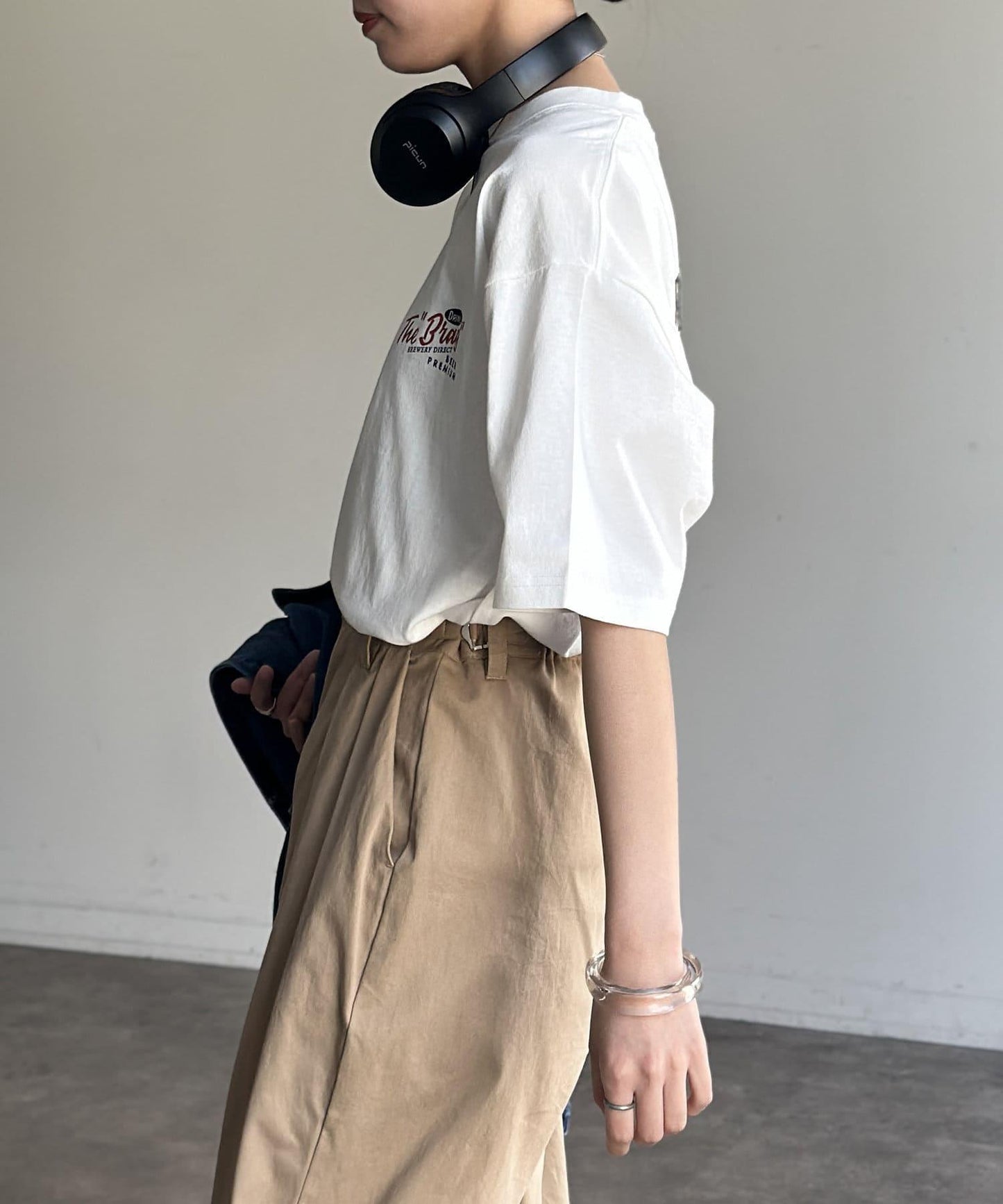 組合包刺繡T恤