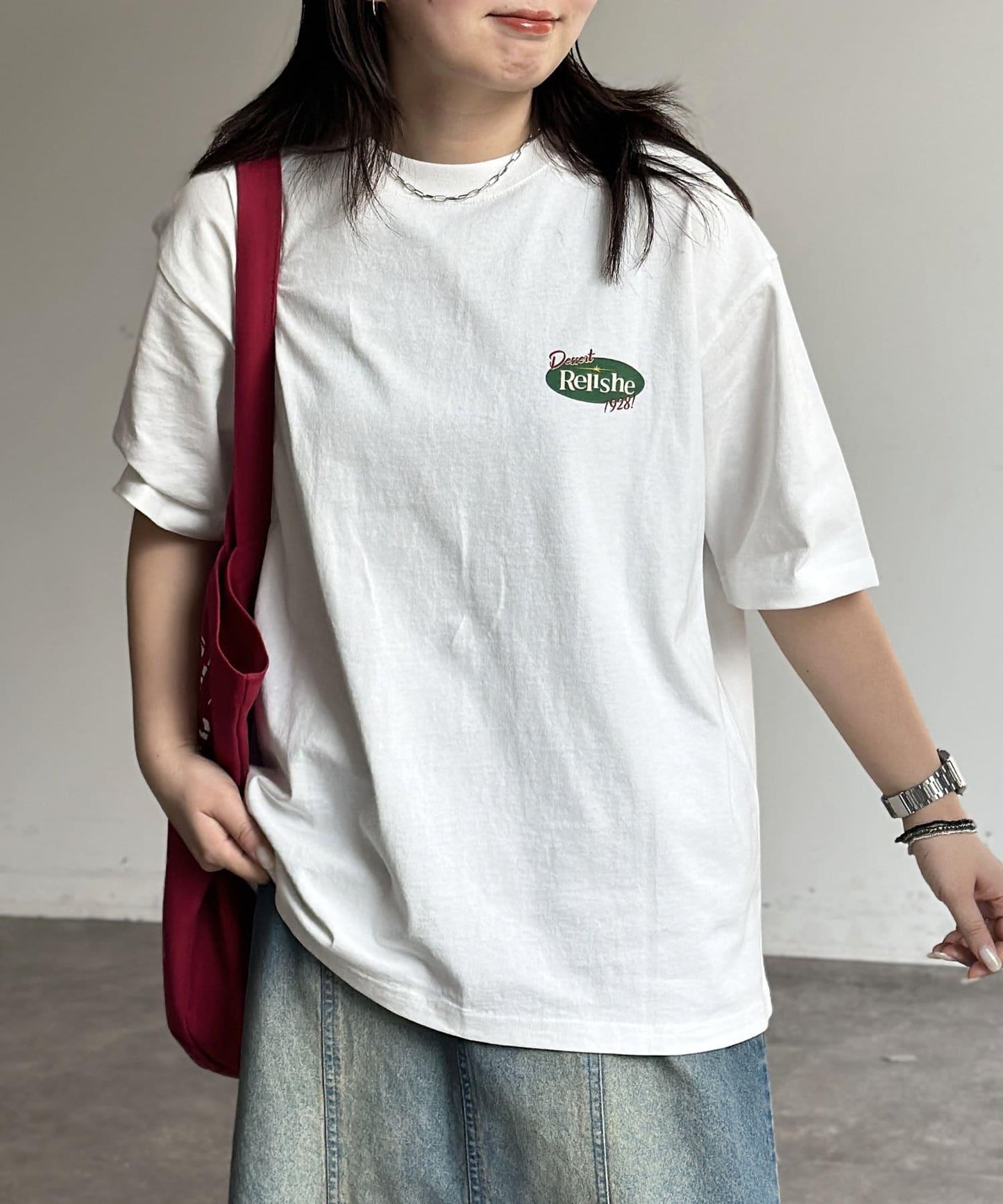 組合包刺繡T恤