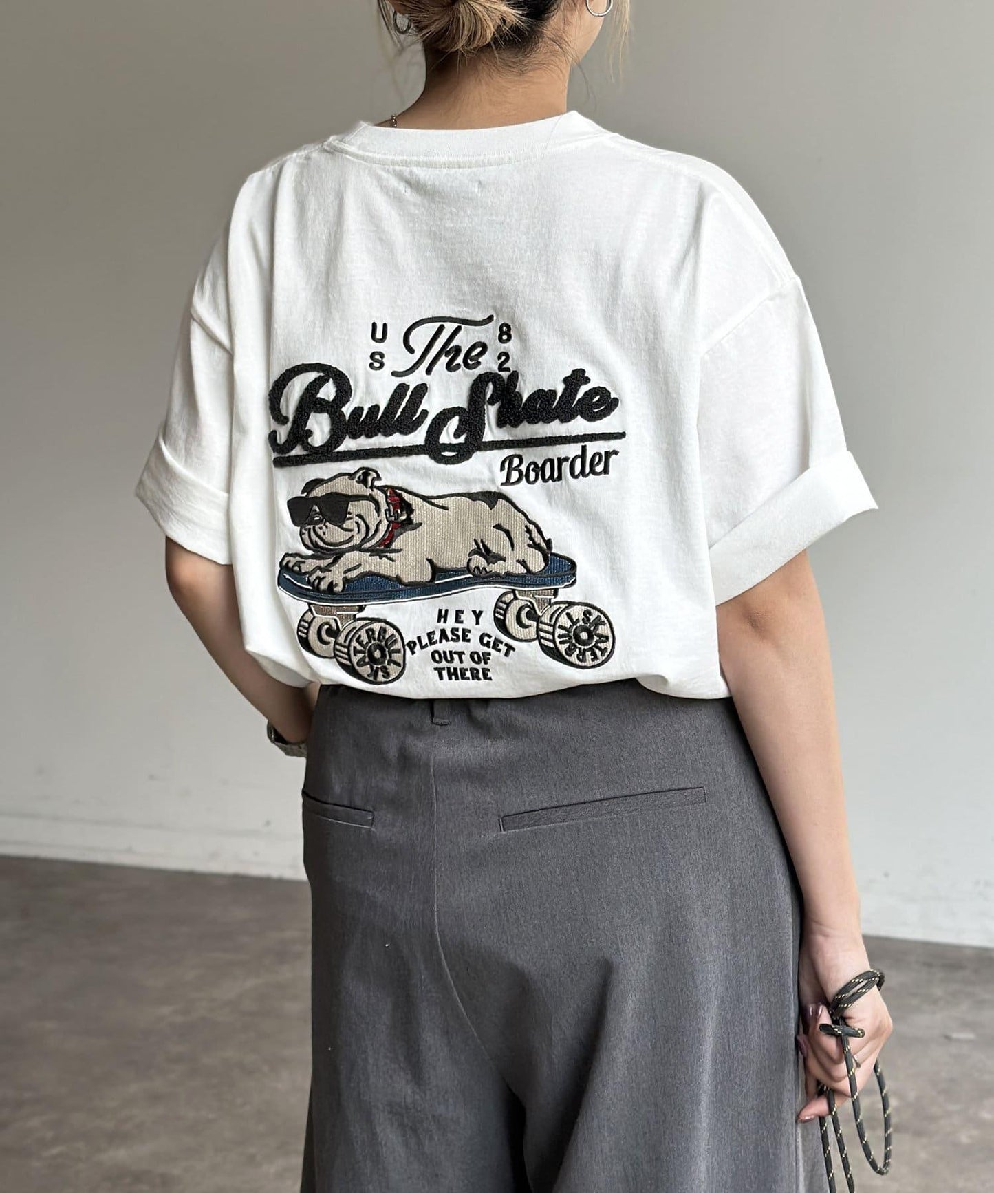 組合包刺繡T恤