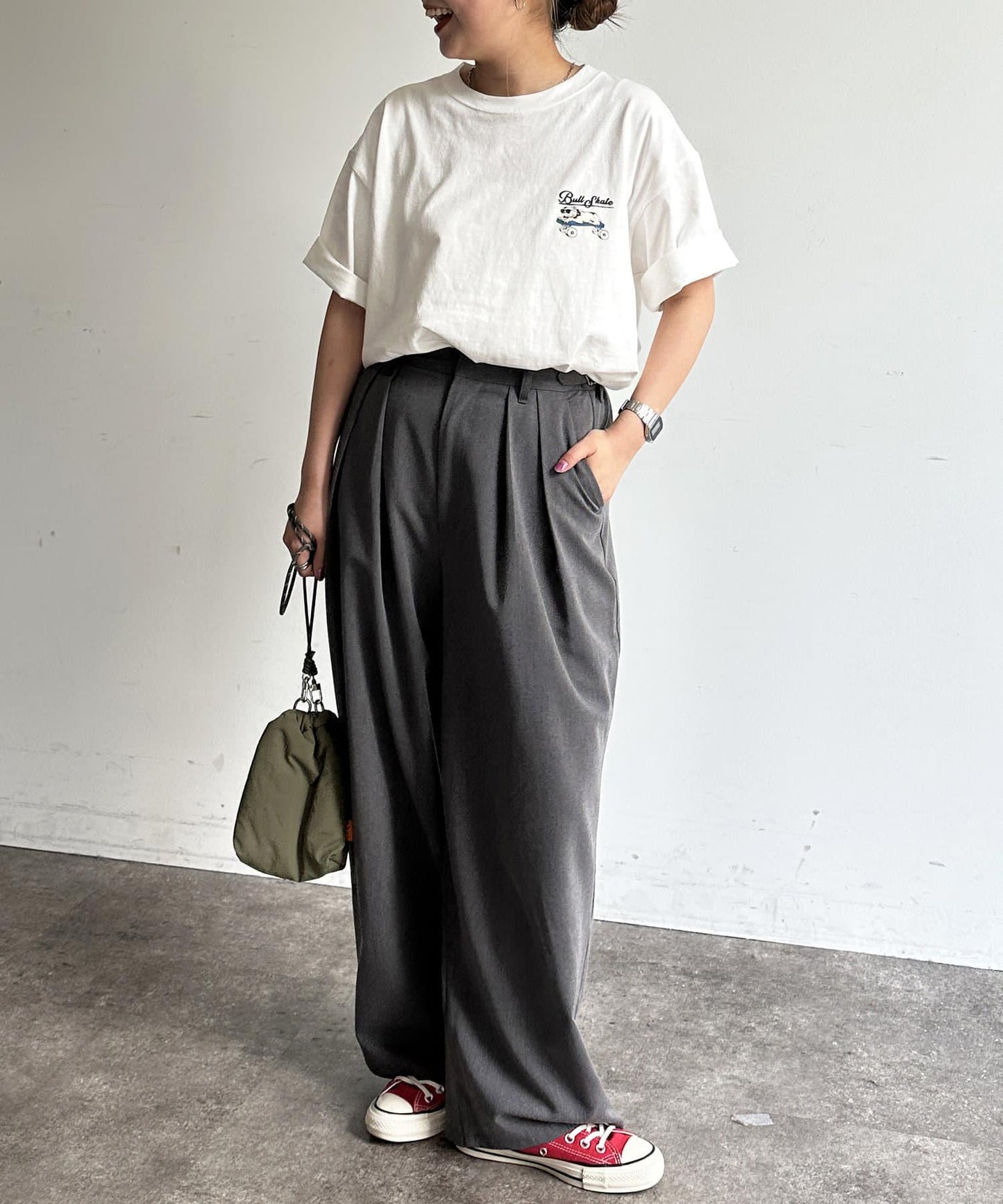 組合包刺繡T恤