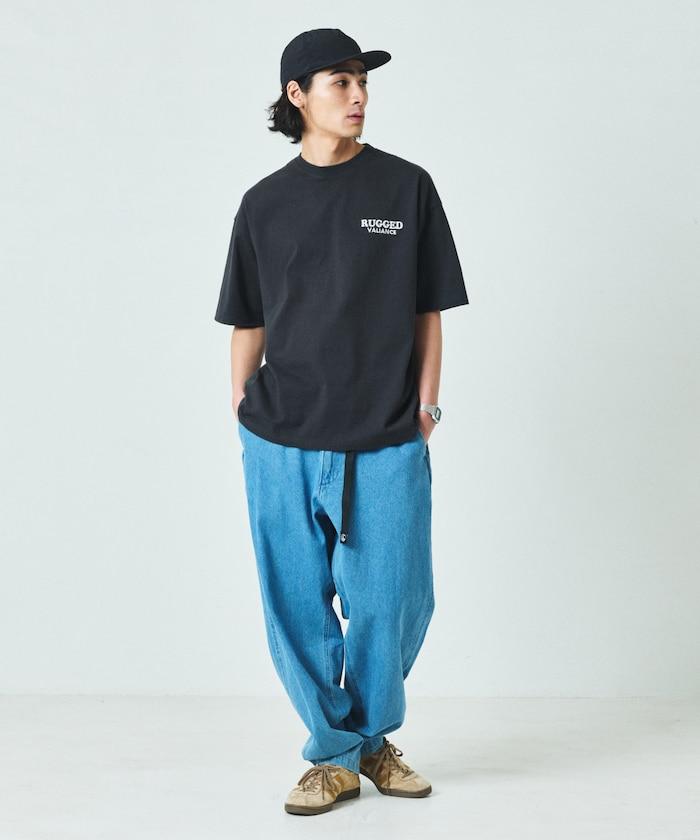 大尺寸 倒車設計刺繡 圓領 T恤 / TIGER