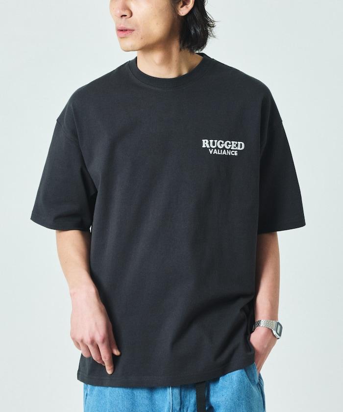 大尺寸 倒車設計刺繡 圓領 T恤 / TIGER