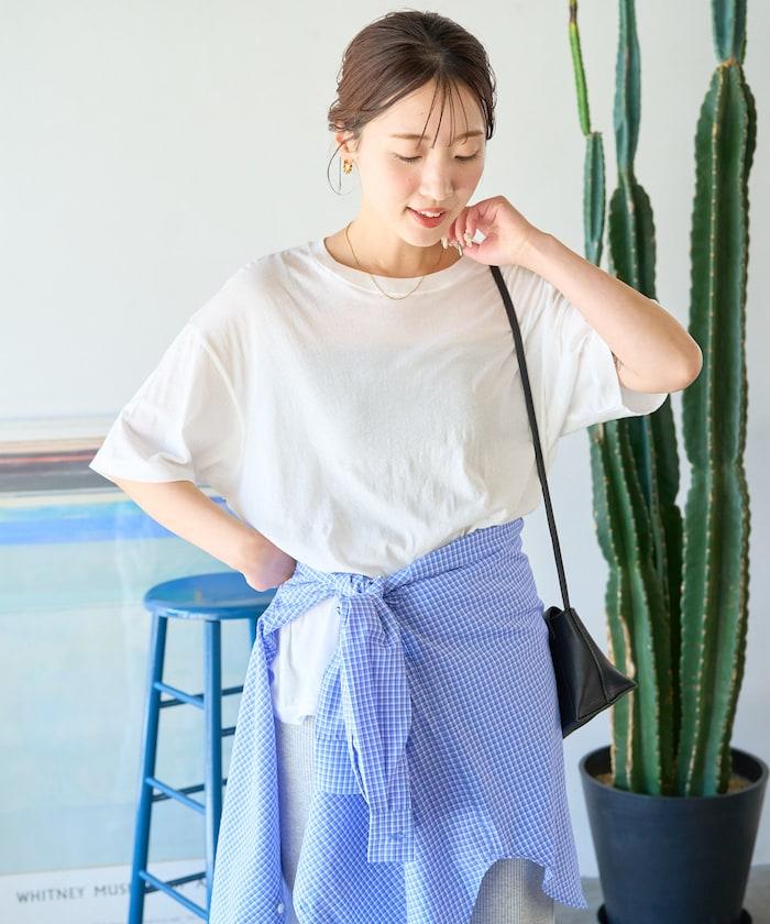 透視 亞麻 半袖 拉鍊衫