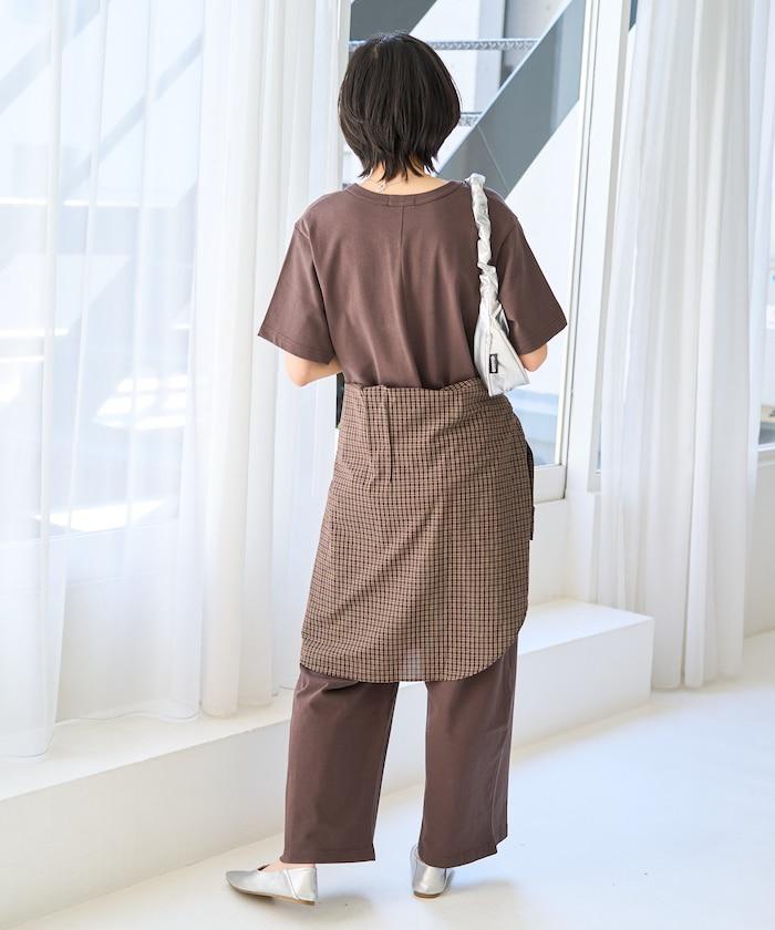 輕鬆款前開扣短袖連體褲