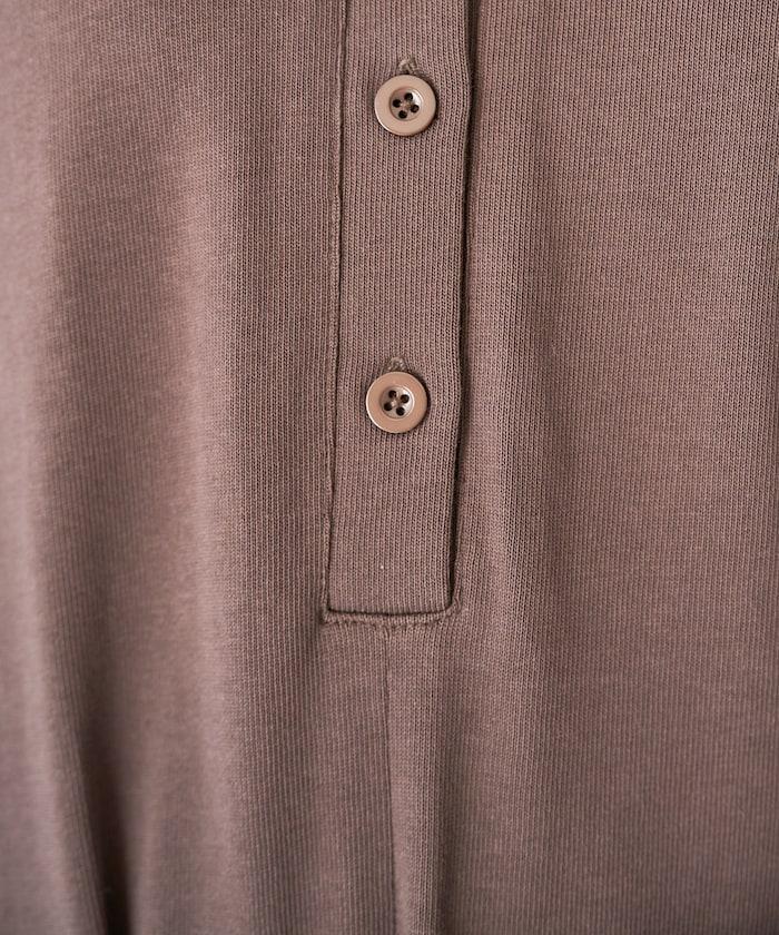 輕鬆款前開扣短袖連體褲