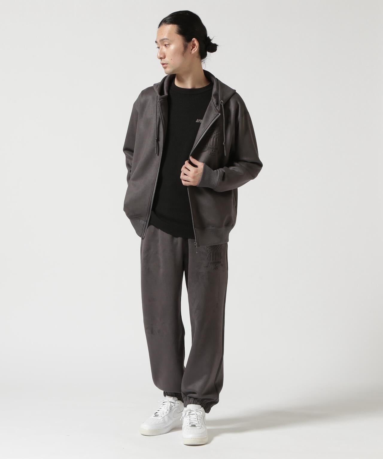 《直營店限定》壓花褲子 徽章 / AVIREX / 阿維雷克斯