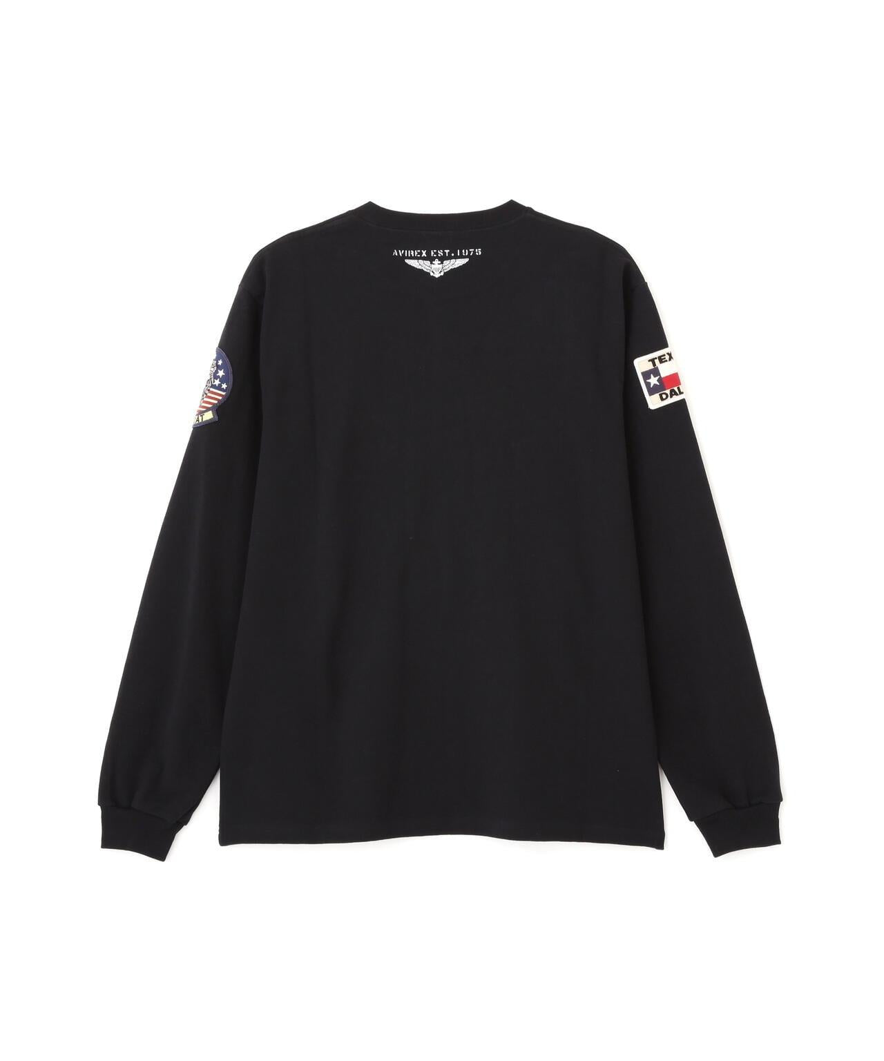 《&DEPOT限定》TOP GUN PATCHED 長袖 T恤 / Top Gun 貼片 長袖 T恤 / AVIREX