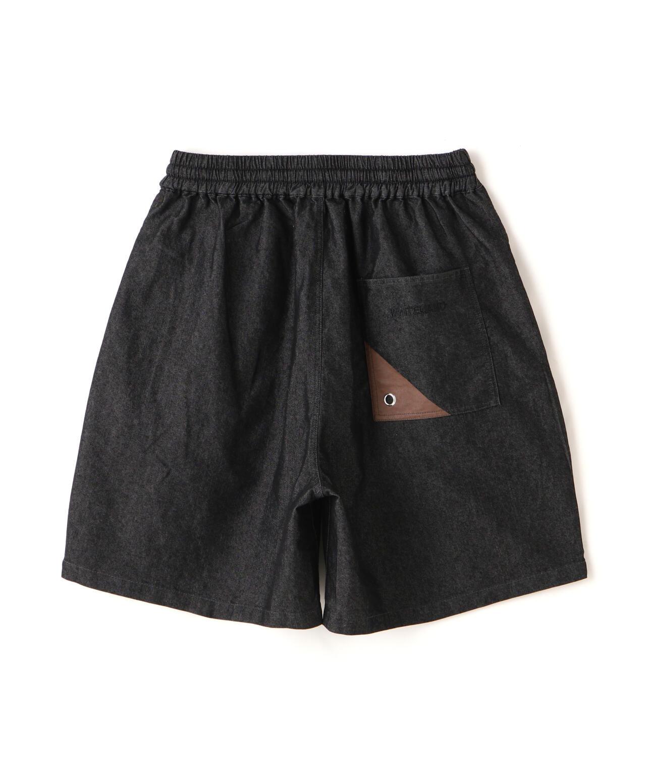 【&DEPOT限定】白色貓頭鷹牛仔短褲