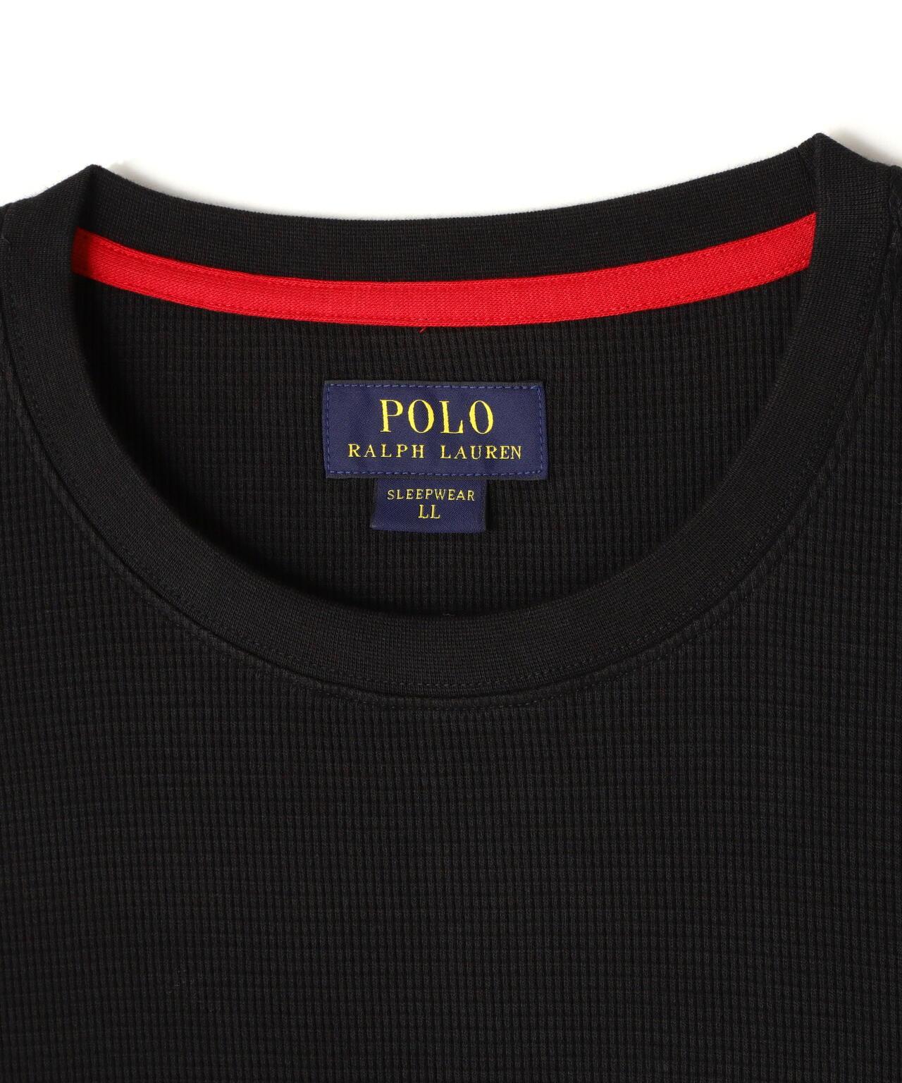 POLO RALPH LAUREN/拉爾夫·勞倫/瓦夫爾領圓領長袖T恤