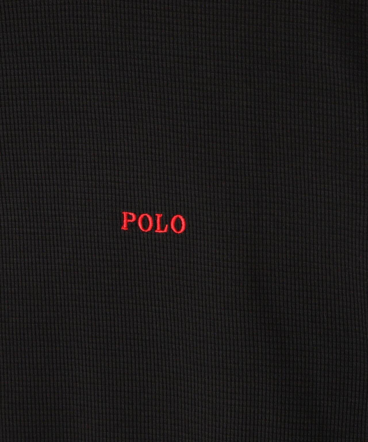 POLO RALPH LAUREN/拉爾夫·勞倫/瓦夫爾領圓領長袖T恤