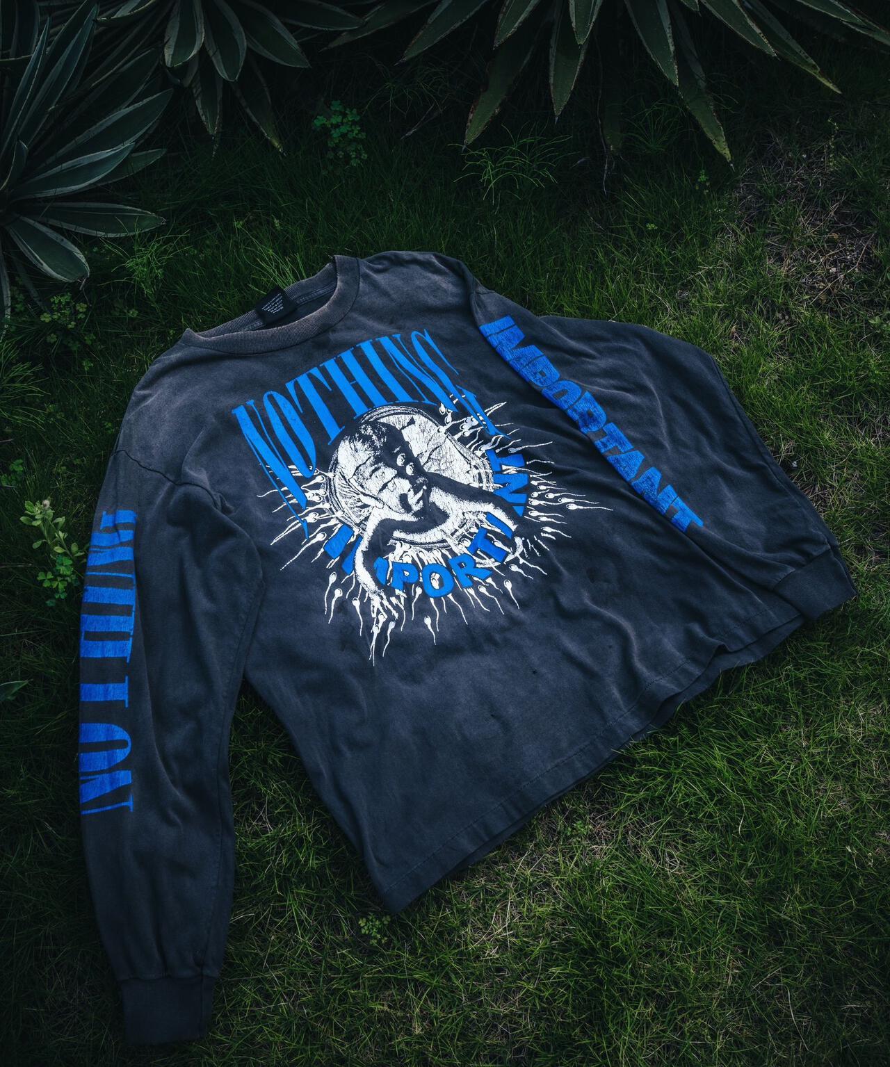 聖邁克爾/KK_LS TEE/無印/黑色