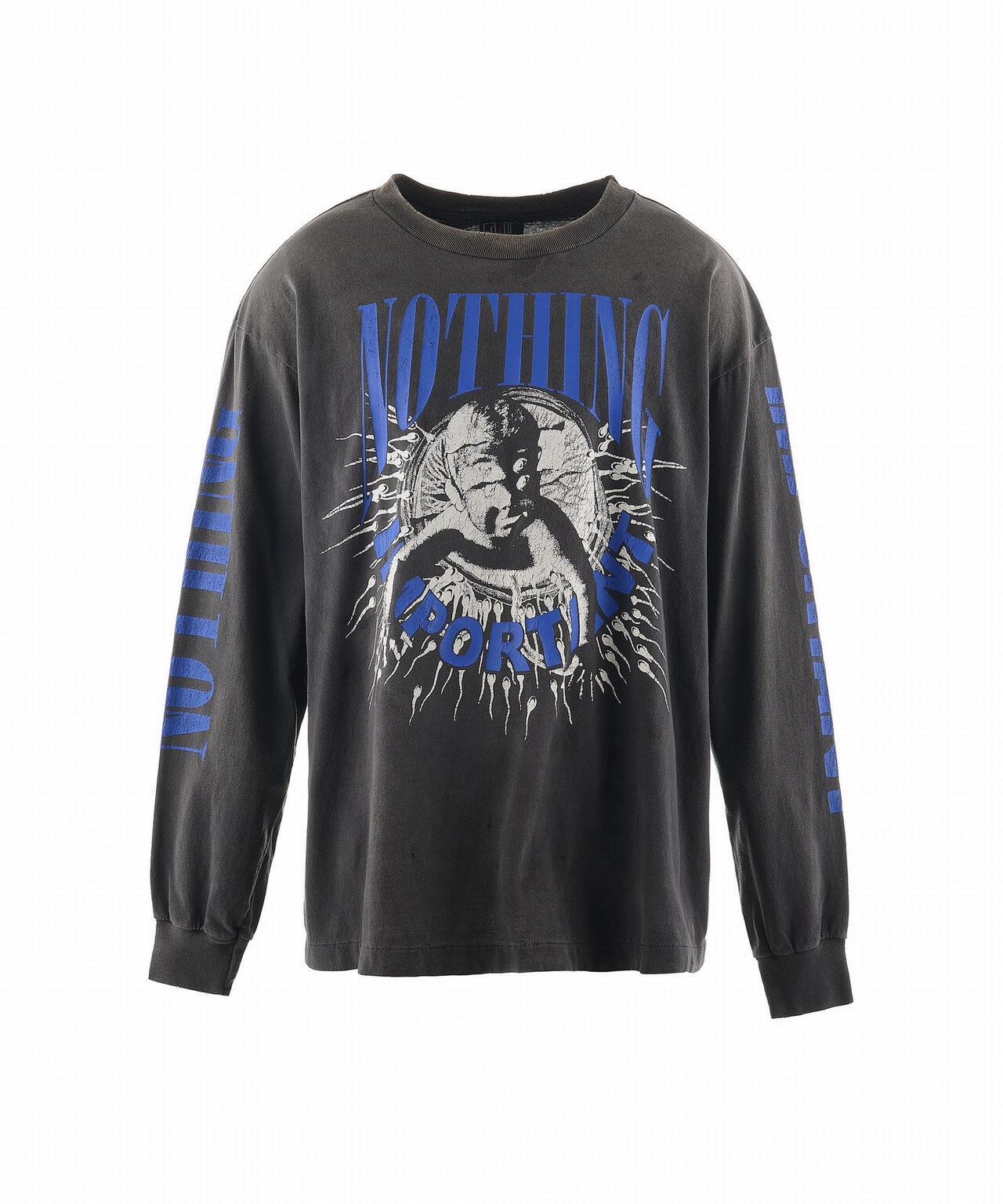 聖邁克爾/KK_LS TEE/無印/黑色