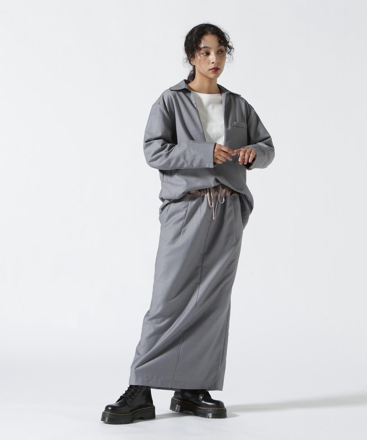 DROIT BELLO(多羅伊貝羅)深V領西裝風襯衫