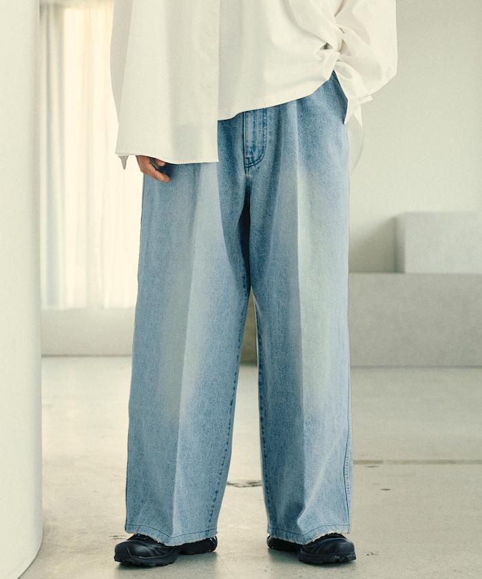 寬鬆直筒牛仔褲