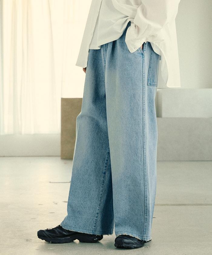 寬鬆直筒牛仔褲