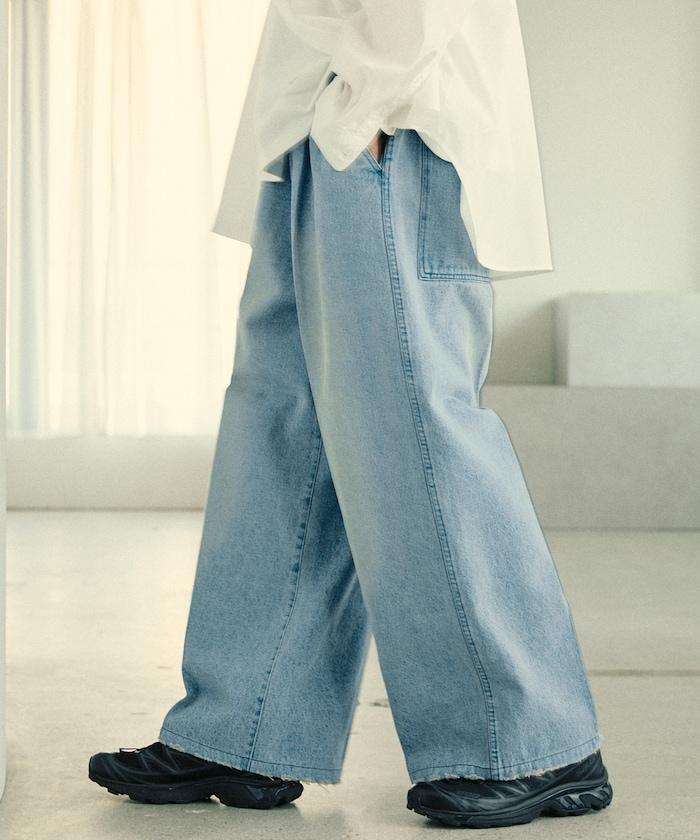寬鬆直筒牛仔褲