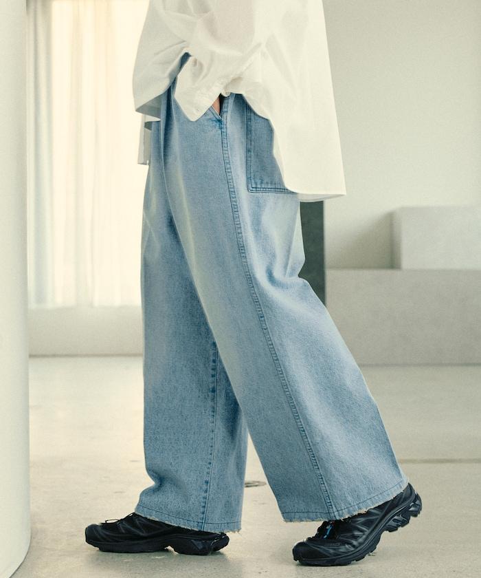 寬鬆直筒牛仔褲