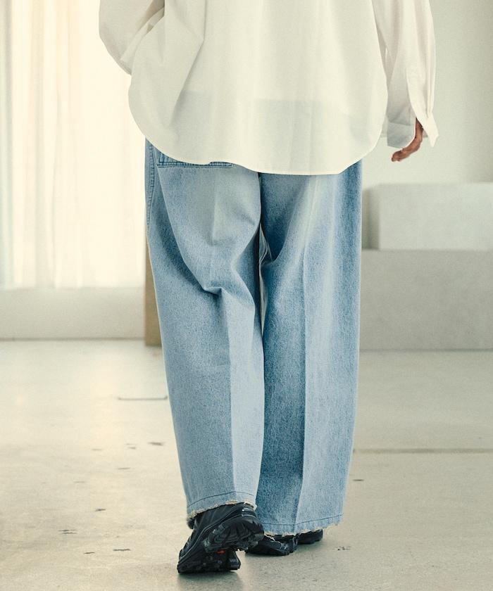 寬鬆直筒牛仔褲