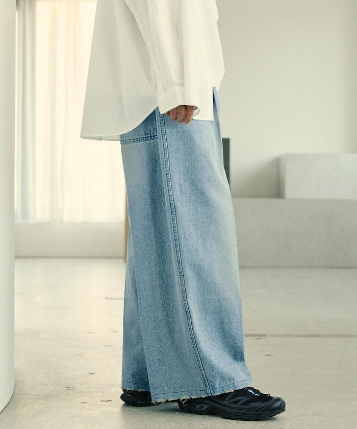 寬鬆直筒牛仔褲